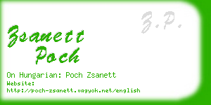 zsanett poch business card